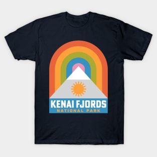 Kenai Fjords National Park Alaska Hiking Rainbow T-Shirt